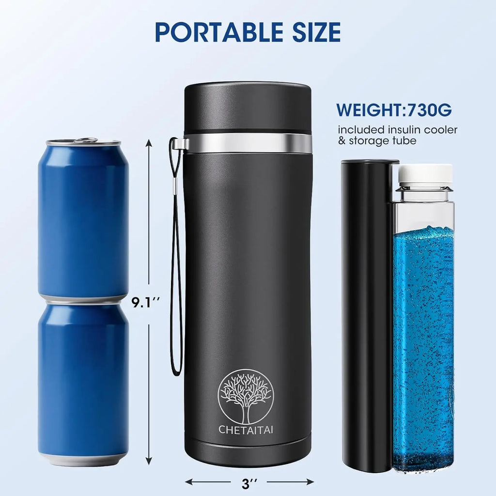48H Insulin Cooler Travel Case TSA Approved, USB Diabetic Care Medication Cooler