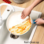 Ceramic Aluminum Nonstick Frypan 12 Inch Dishwasher Safe, Riveted Handle, Fast Even Heating