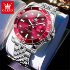 Men's Original Waterproof Automatic Date Rotation Ring Luxury Brand Diving Quartz