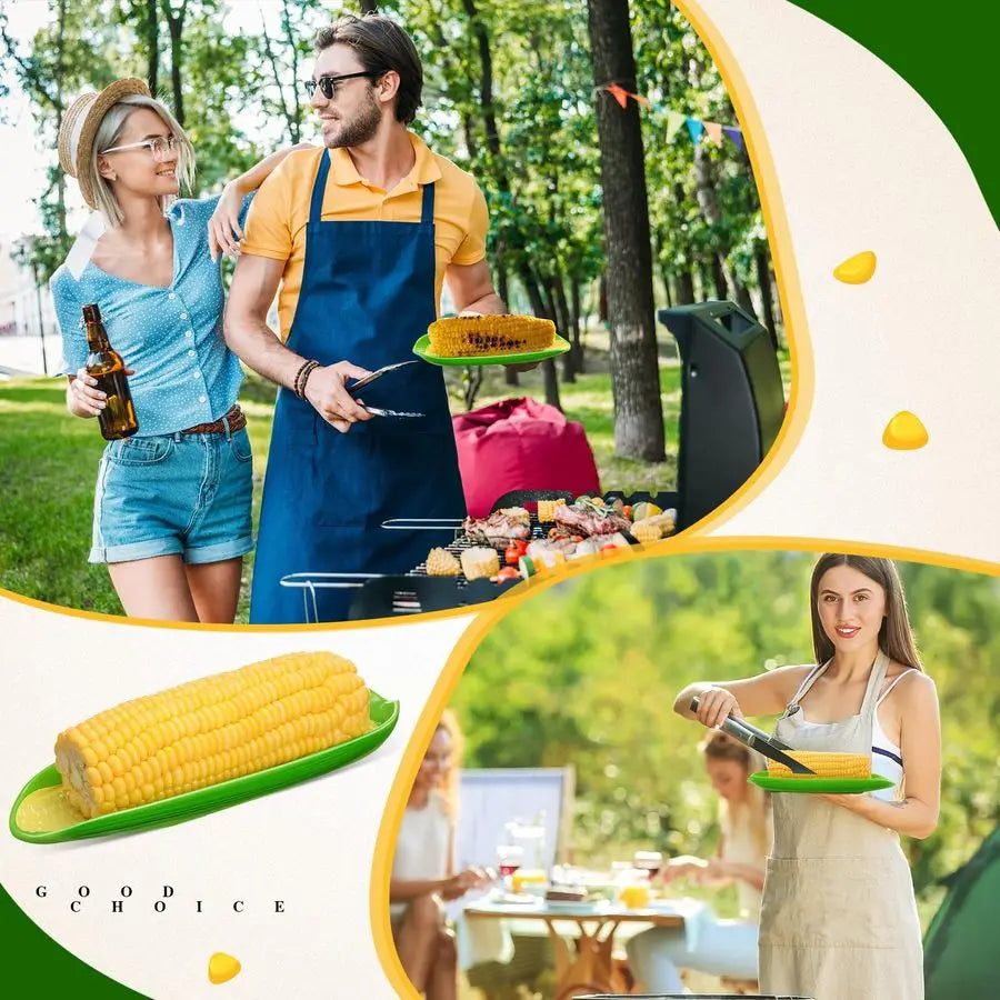 Corn on The Cob Holders Non Slip Bottom Dishwasher Safe 6 Pcs