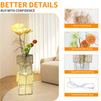 Modern Rattan Floor Lamp Dimmable Standing Floor Lamp