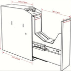 Biometric Slider Handgun Gun Safe for Nightstand, Desk, Bed Side, Truck