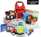 250-Piece Waterproof First Aid Kit with Reflective Dry Bag for Boating, Camping, Fishing & Outdoor Emergencies