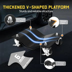 Heavy Duty Vehicle Dolly for Moving Car with 2.5 Inch Nylon Wheels