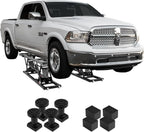 Heavy-Duty Carbon Steel Truck Lift 7000 LBS Capacity Portable Car Lift, 26.8" Max. Height, with Extended-Length Plates