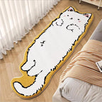 Cute Cat Printed Area Rug, Warm Anti-Slip Dirt Resistant