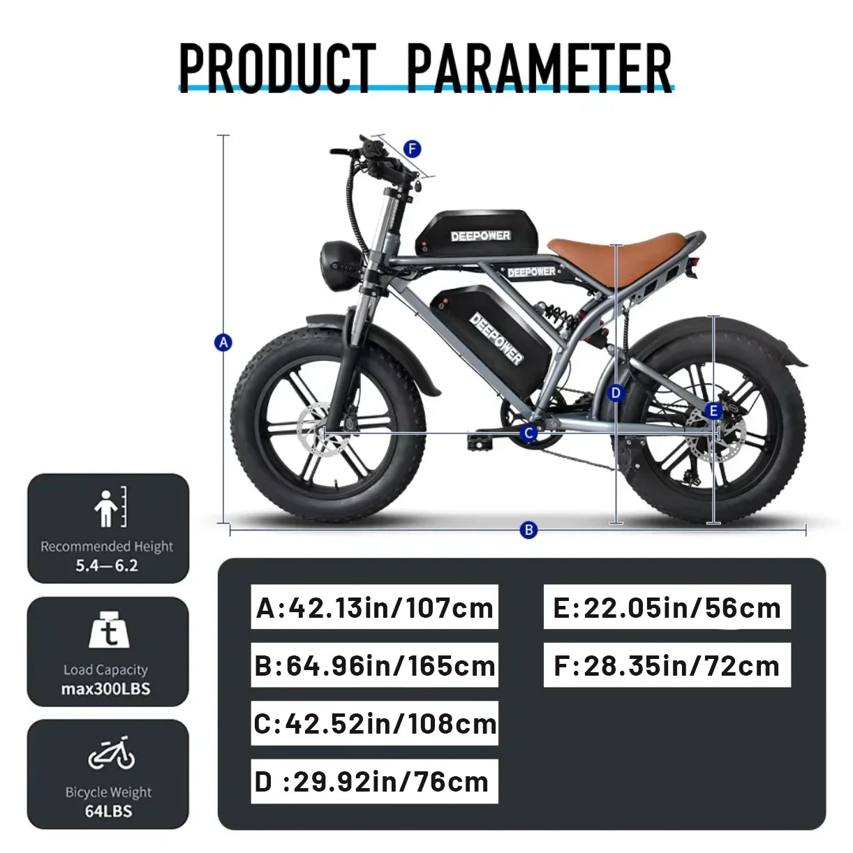 Adults Mountain Ebike All-Terrain Motorcycle
