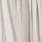 Extra Long Linen Button Shower Curtain 72x84 Inches