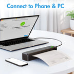 Portable Wireless Inkless Thermal A4 Label Maker US Letter/A4/A5/B5 Android iOS Phone & Laptop For Travel Office School