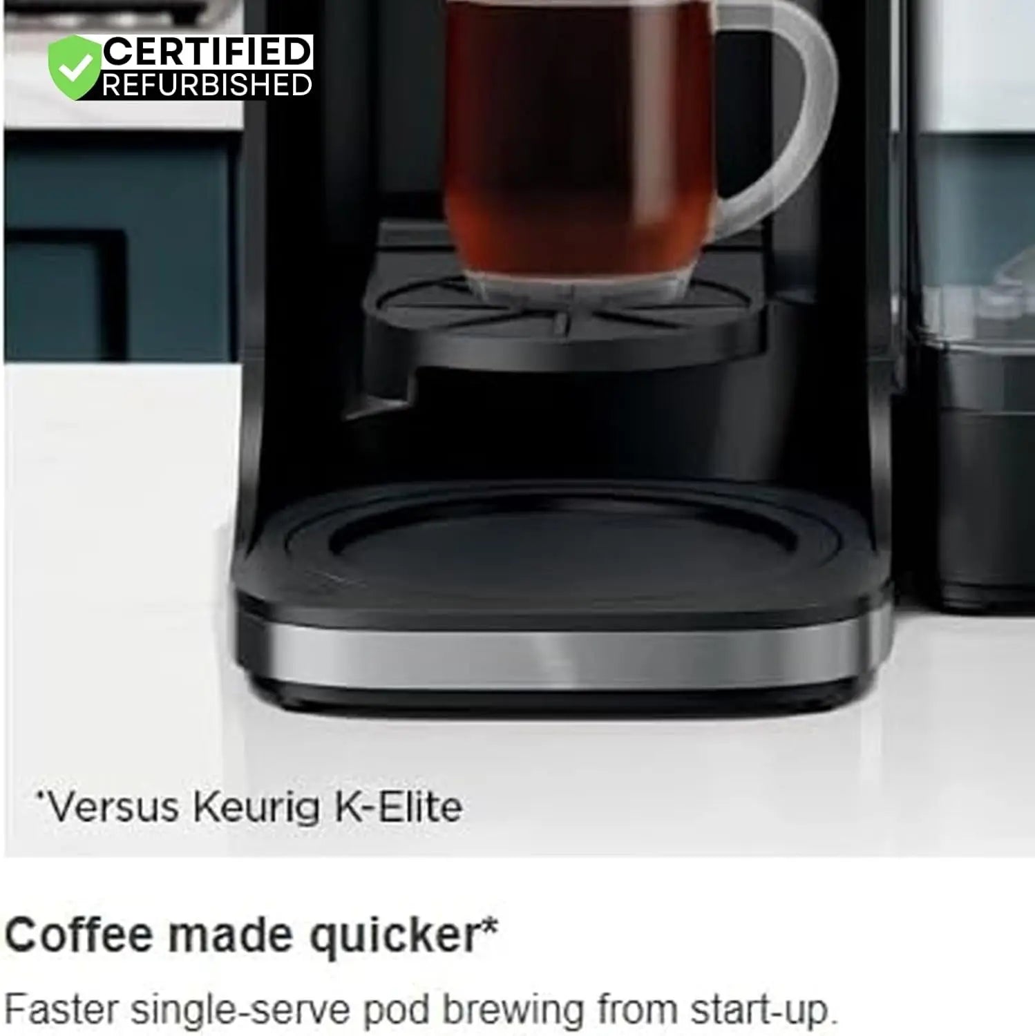 Dual Brew Hot Iced Coffee Maker Black Renewed Bundle