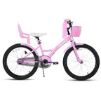Ages 3-10 Years, Girls' Bikes with Training Wheels, Streamers, Basket and Doll Seat