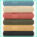 6-Pack Cotton Bath Towels, 27x54 Inches, Lightweight & Quick-Dry, Multi-Color Set