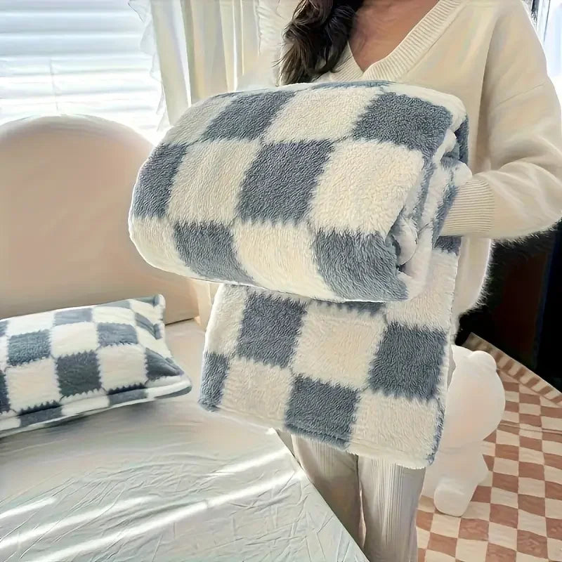 1Pc Fleece Blanket Nap Blanket for All Seasons（50*60IN)(60*80IN)