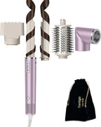 5 in 1 Hair Dryer Brush Set With High-Speed Negative Ionic Blow Dryer Detachable Air Curler