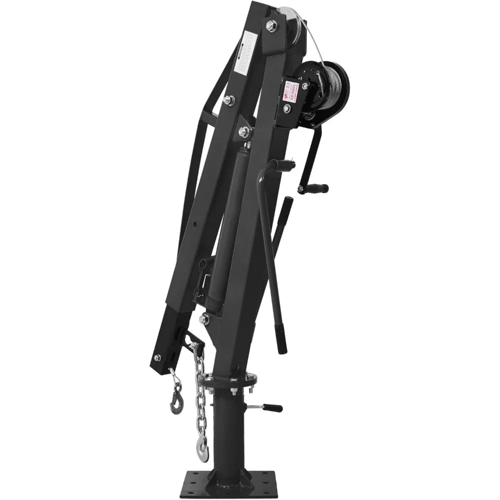 2000 lbs Folding Truck Crane with Hydraulic Winch