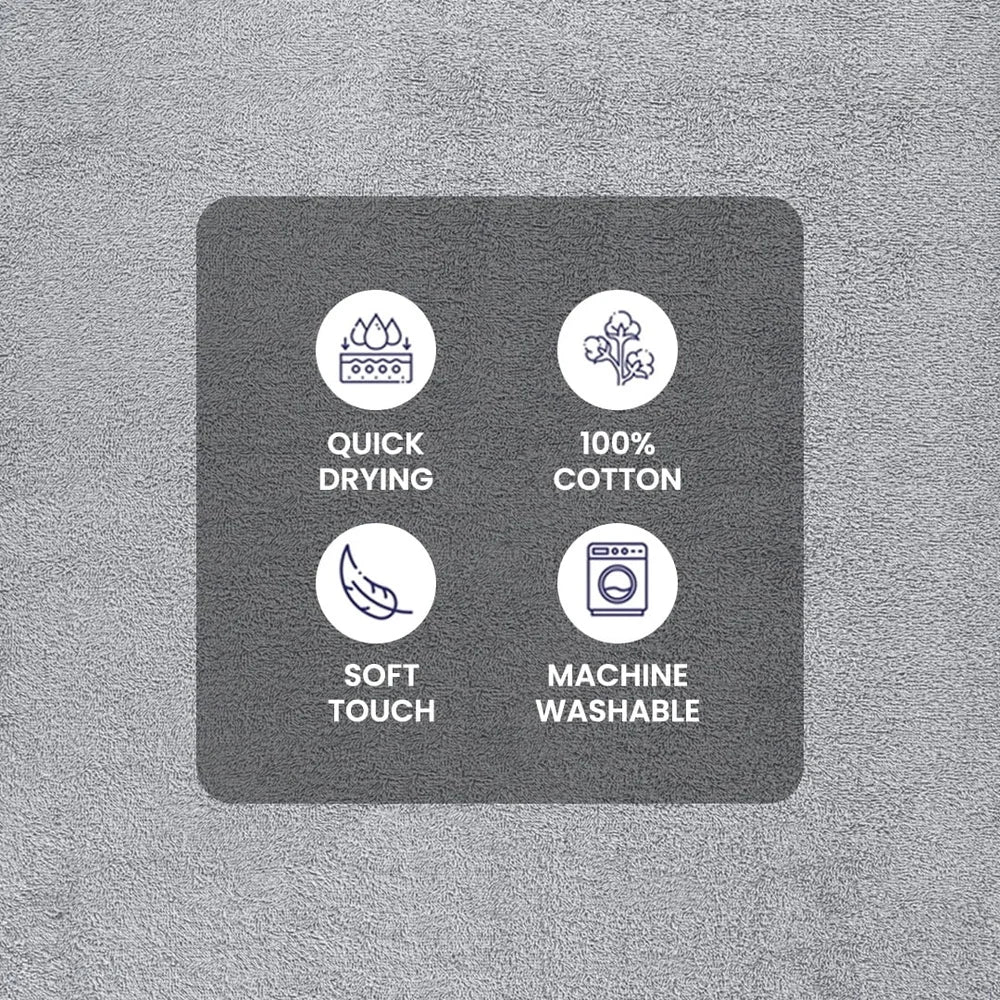 10 Piece Towel Set Soft Absorbent Cotton