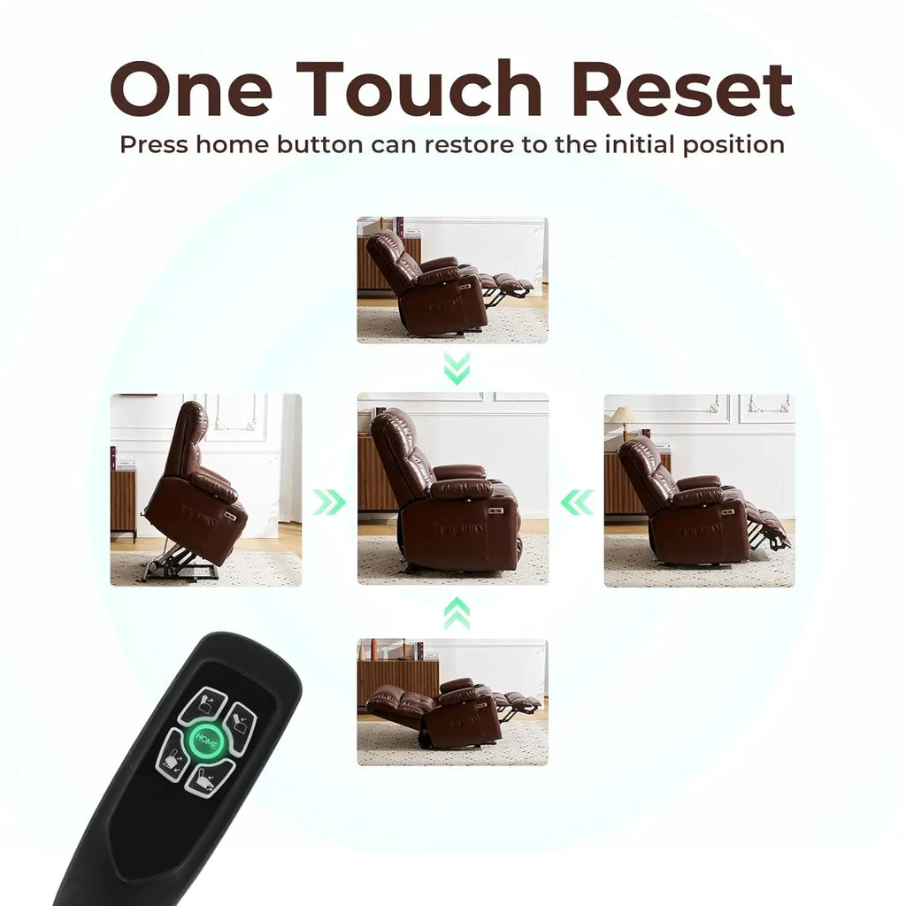 Dual Motor Power Lift Recliner Chair fFor Elderly