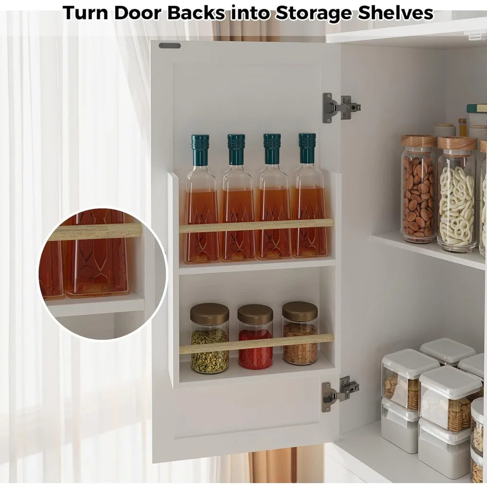 Kitchen Pantry Storage Cabinet 47.2" W x 69" H