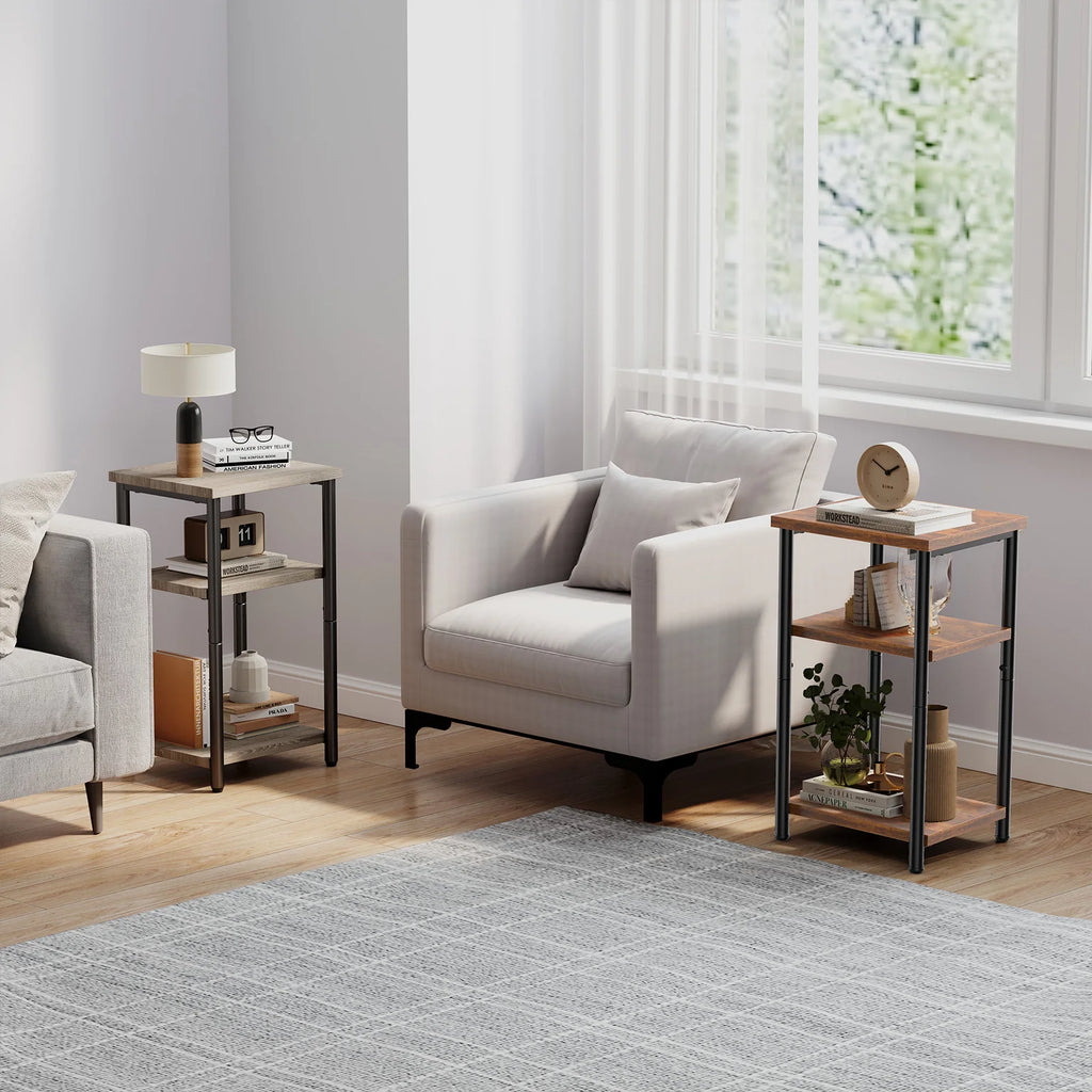 3 Tier End Table Set of 2
