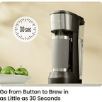 Single Serve Coffee Maker, Compatible with K-Cup Pods and Ground Coffee, Brew 6 to 12oz Cup