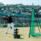 Rechargeable Baseball/Softball Toss Machine with Extendable Ball Stacker, Height Adjustable, Use Regulation Baseballs