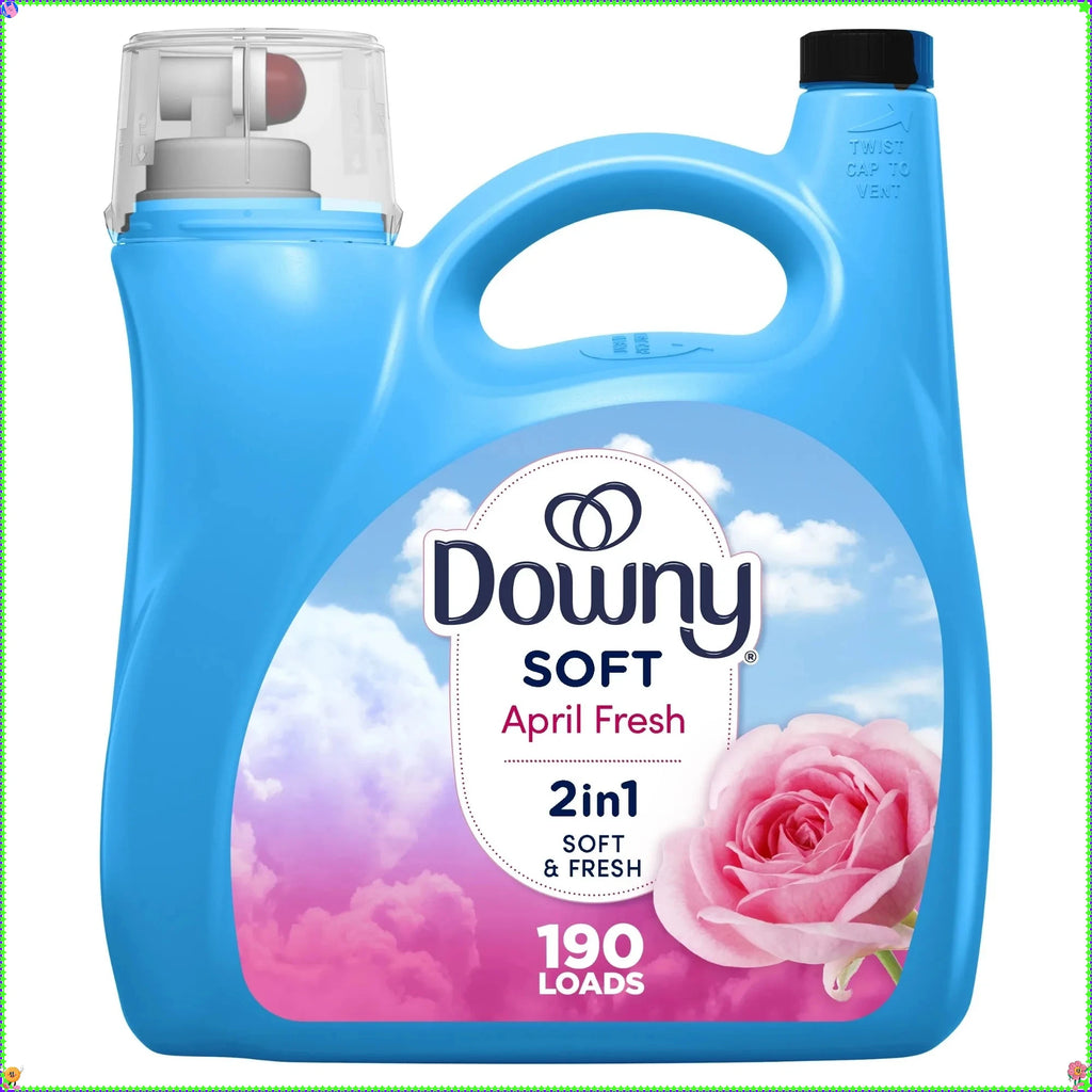 Liquid Laundry Fabric Softener and Conditioner, April Fresh Scent, 140 fl oz, 190 Loads