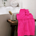 Ultra Soft 6 Pack Cotton Towel Set: 2 Bath, 2 Hand, 2 Wash Cloths