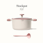 7QT Nonstick Stock Pot with Lid, PFAS and PFOA Free