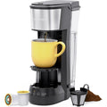 Single Serve Coffee Maker, Compatible with K-Cup Pods and Ground Coffee, Brew 6 to 12oz Cup