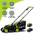 2-in-1 Lightweight Cordless Lawn Mower Brushless with 21V 4.0Ah Battery and Charger