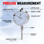 Sleeve Height and Counter Bore Gauge for All Compression-Ignition Engines Portable Cylinder Bore Gauge 0-1.00" Range 0.001"