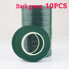Green Flower Stem Stick Wire Stem Floriculture Tape Self-adhesive Bouquet Floral Stem Paper Tape