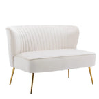 Velvet Couch Modern Loveseat Sofa Twin Size Contemporary Sofas Upholstered with Contemporary Velvet Upholstered Sofa Couch for L