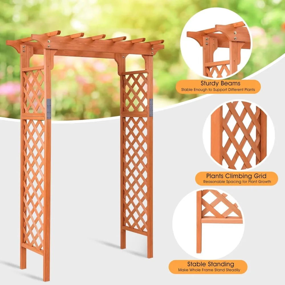 88inch Wood Garden Arbor