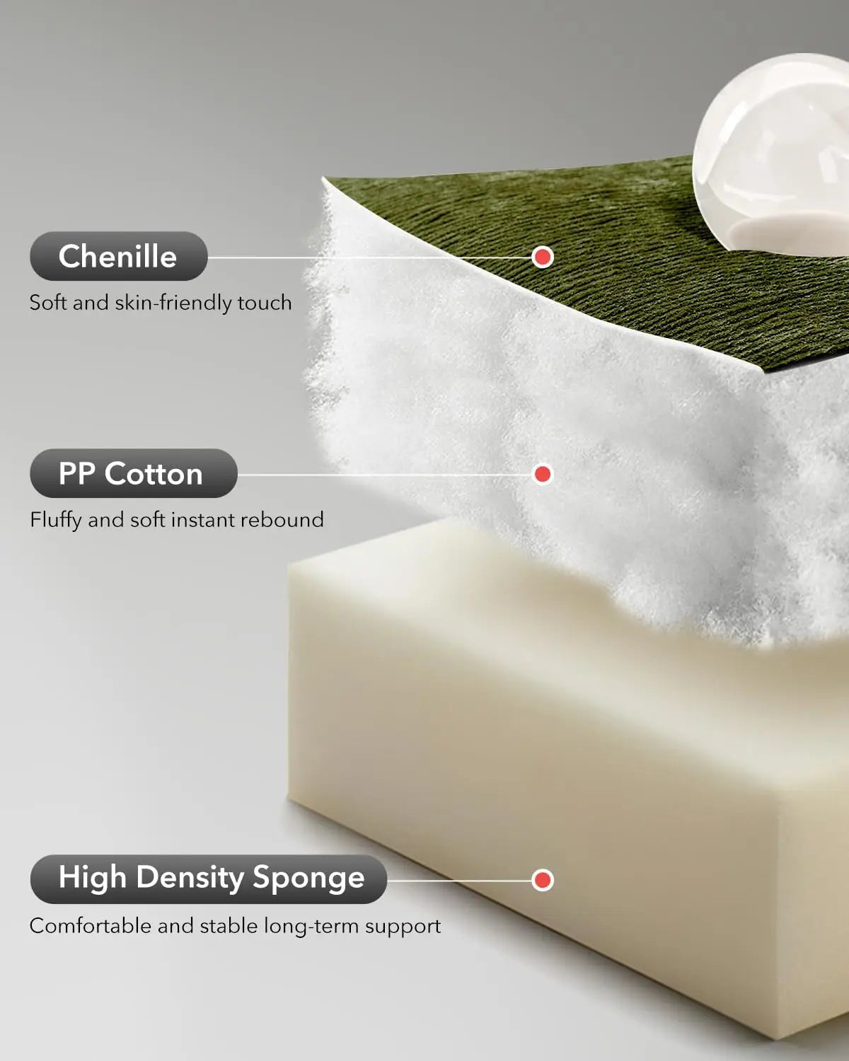 Overstuffed Large Manual Recliner Glider