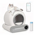 Automatic Smart Litter Box, Self-Cleaning Cat Litter Box 65L Large Capacity, APP Control, 2.4G WiFi Only, Ion Odor Neutralization, Compatible with Clumping Litters, Ideal for Multi-Cat Homes