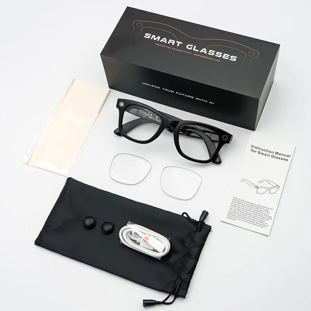 2026 SANVNET GS4 MAX Smart Eyewear 8MP Video Camera Sunglasses Wi-Fi Transfer Audio Record Smart AI Glasses