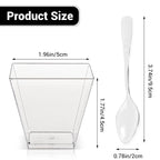 Dessert Cups with Lids and Spoons