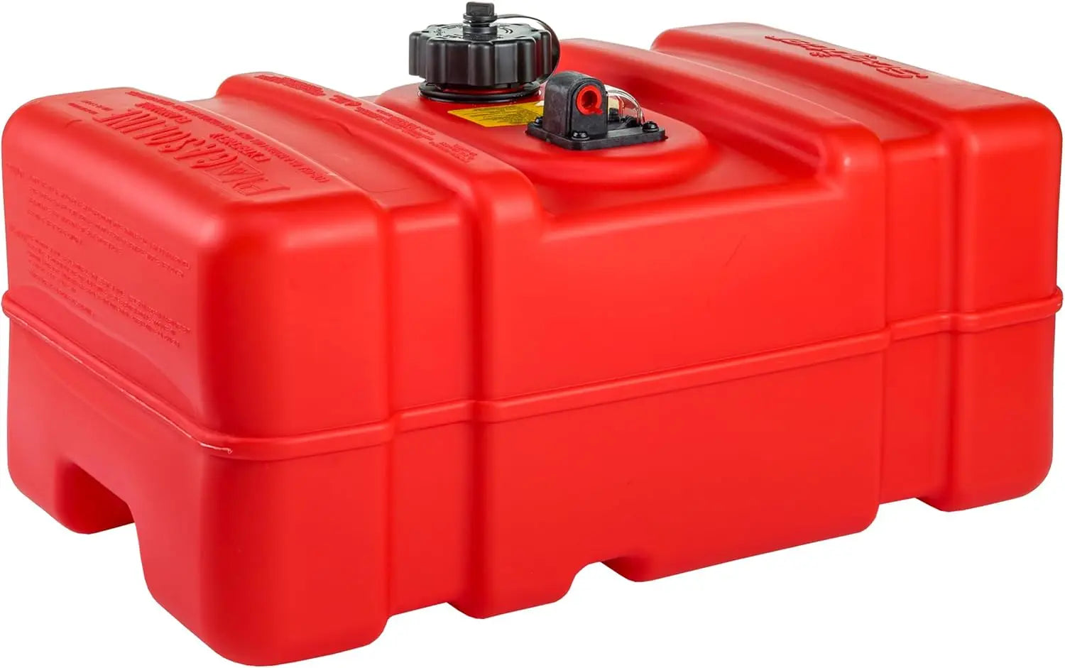 12 Gallon Portable Marine Gas Can Large 2-Way Vented Cap, Built-In Fuel Gauge & Pick-UpHandles EPA & CARB Compliant