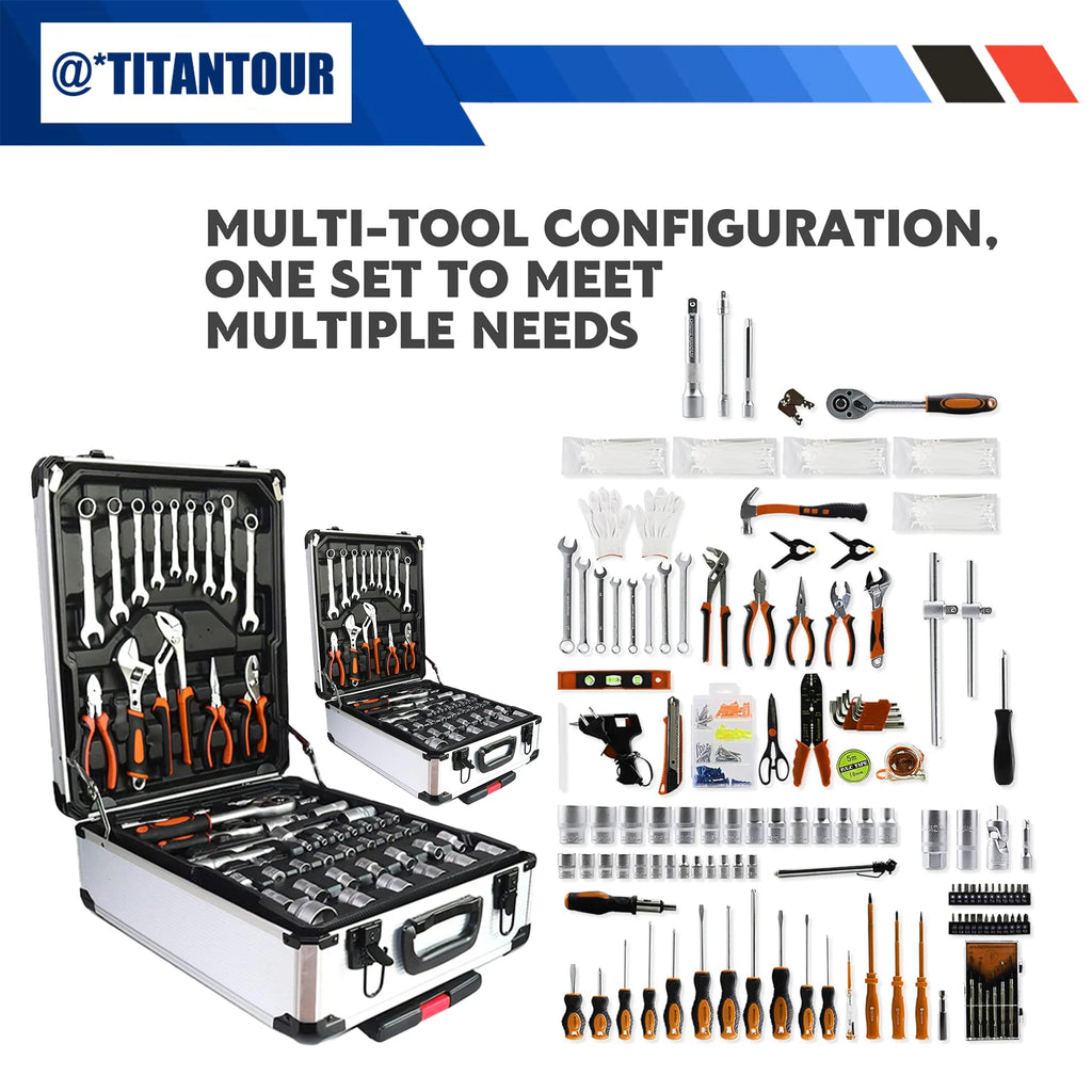 999-piece professional industrial repair tool set, automotive electrician mechanical multifunctional