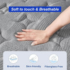 Firm Queen Mattress,12 Inch Hybrid Mattress with Extra Lumbar Support for Back Pain Relief, Cool Sleep