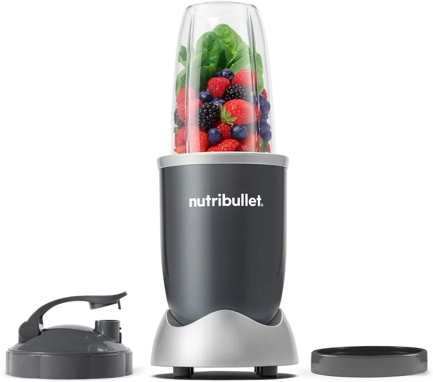 Personal Blender for Shakes, Smoothies, Food Prep & Frozen Blending, 24oz, 600W, Gray