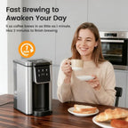 Single Serve Coffee Maker for K-Cup Pod and Grounds Hot and Iced Coffee Maker with Strong Button Feature 6 to 14oz Brew Sizes