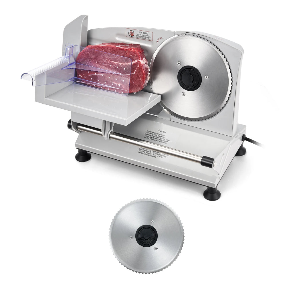 Electric Deli Slicer Machine with two SUS420 Blades Home Food-Slicer