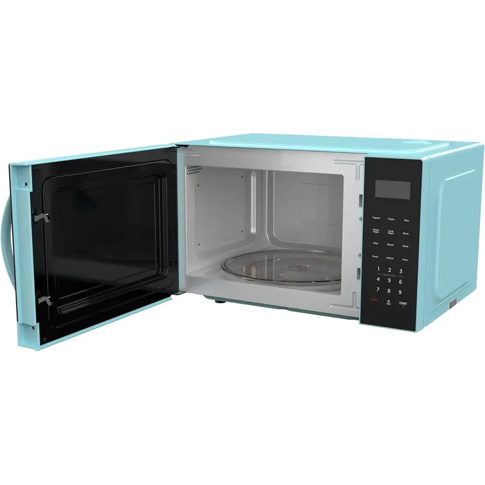 Microwave Oven with Oversized Display, Blue