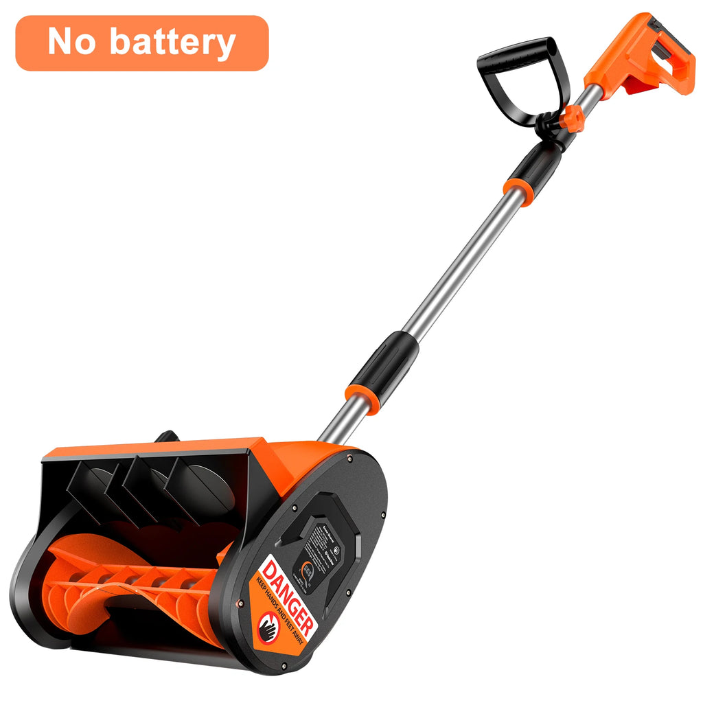 Electric Snow Shovel 900W Brushed Motor 20V Cordless Snow Blower 2*4000mAh Rechargeable Battery Powered Handheld Snow Thrower