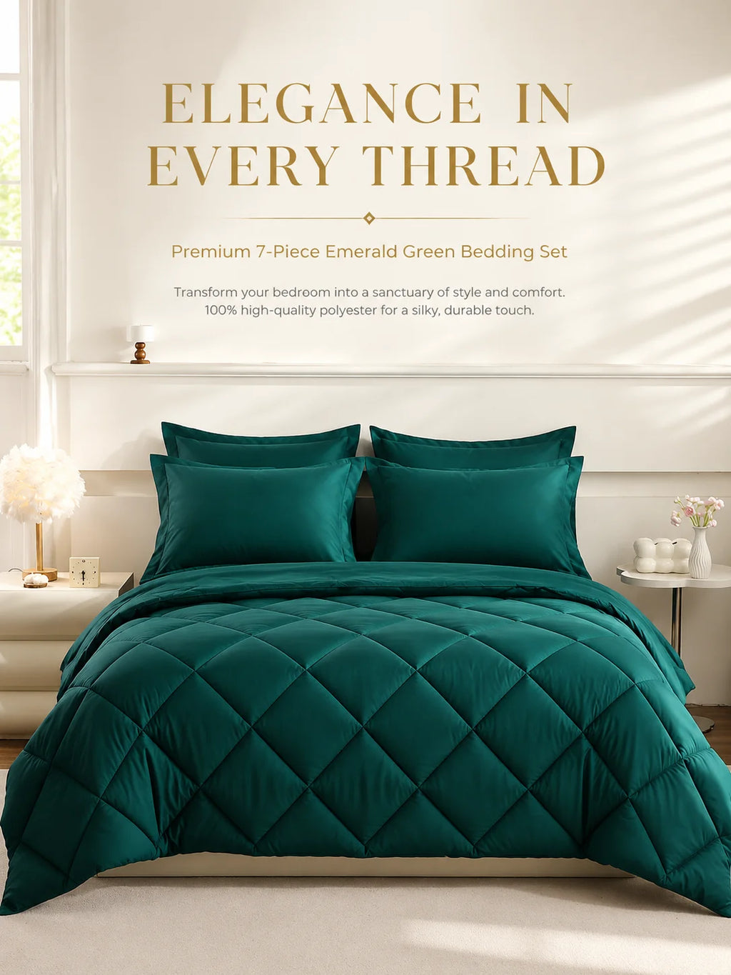 5pcs/7pcs Twin Full Queen King Bedding Sets Home Decor Comforter Flat Sheet Fitted Sheet Pillowcases Sleeping Sets