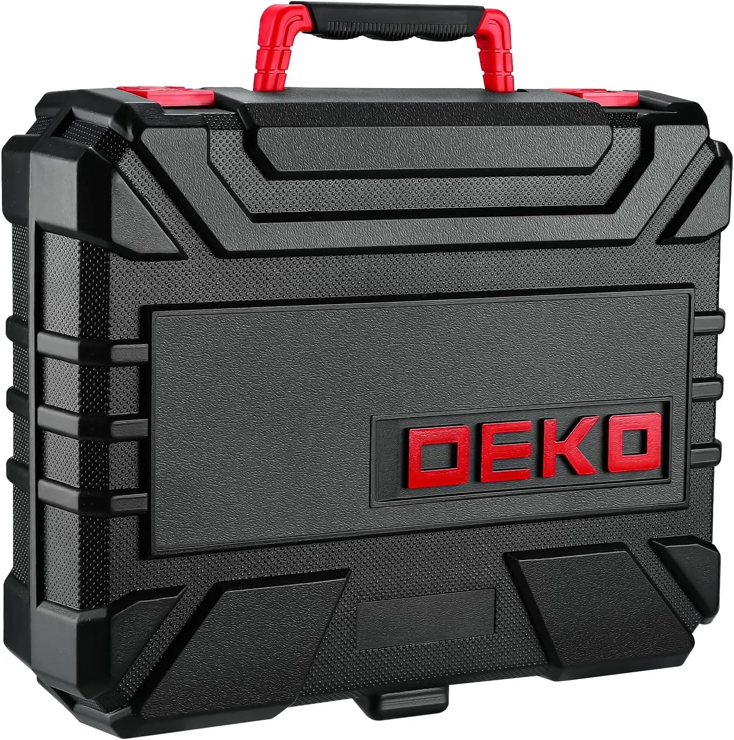 Tool Set with 8V Red Cordless Drill, Home Tool Kit with 126 Piece