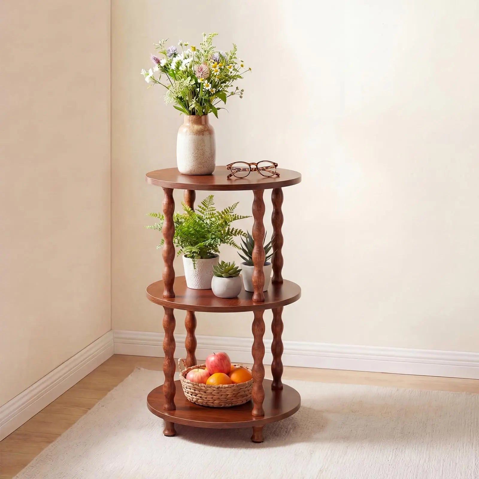 3-Tier Layer Circular Side Table