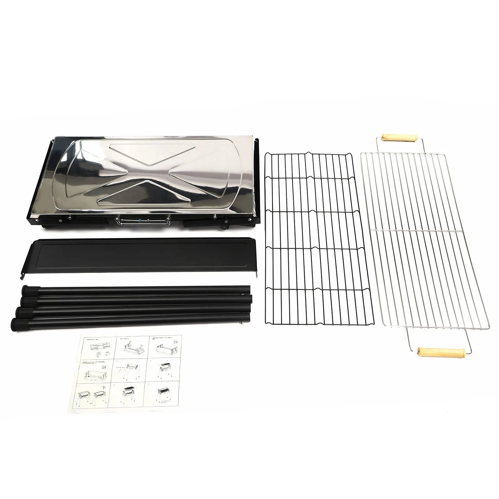 Stainless Steel Folding Portable BBQ